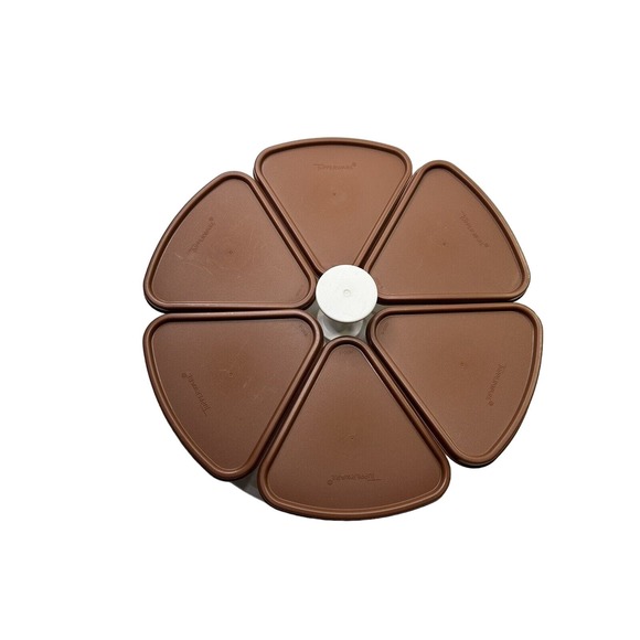 Tupperware Kitchen Vintage Tupperware Lazy Susan 6 Pie Slice Wedge